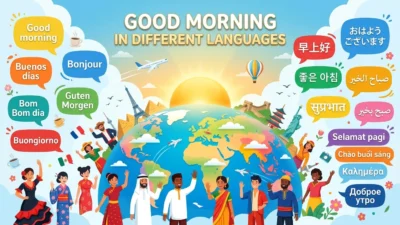 Why Learn "Good Morning" in Different Languages? Learning good morning in different languages is a simple way to communicate with people from around the world. A friendly greeting helps create a positive first impression and shows respect for another person's language and culture. Whether you're traveling, studying abroad, or making international friends, knowing a few morning greetings can make conversations more enjoyable. How to Say Good Morning in Different Languages If you're wondering how to say good morning in different languages, the best approach is to learn the pronunciation along with the native script. Practice speaking the phrase aloud and use it whenever you greet someone in the morning. Repeating these greetings daily makes them easy to remember. Good Morning in All Languages for Travelers Knowing good morning in all languages is useful if you frequently travel or work with people from different countries. Even a simple greeting can help you: Show respect for local customs. Start conversations naturally. Build stronger personal and professional relationships. Improve your confidence in speaking foreign languages. Learn new cultures through everyday communication. Good Morning Translations vs. Local Usage Although good morning translations usually have the same meaning, some languages use different greetings depending on the time of day or the level of formality. In some cultures, informal greetings are common among friends, while formal expressions are preferred in workplaces or when speaking with elders. Good Night in Different Languages Around the World Many people who search for good morning in different languages also want to learn good night in different languages around the world. Learning both greetings allows you to communicate politely from the beginning to the end of the day in many cultures. Conclusion Learning good morning in different languages is an easy and enjoyable way to connect with people worldwide. Whether you're learning a new language, traveling abroad, or expanding your cultural knowledge, these greetings can help you communicate with confidence and respect. Practice a few greetings every day, and you'll soon remember many of them naturally while improving your language skills. Frequently Asked Questions 1. How do you say good morning in different languages? Every language has its own greeting, such as Bonjour in French, Buenos días in Spanish, Guten Morgen in German, and Ohayō gozaimasu in Japanese. 2. Why should I learn good morning in different languages? It helps you communicate politely, shows respect for different cultures, and makes traveling and meeting new people easier. 3. Which languages have the easiest good morning greetings? Many learners find greetings like Bonjour, Bom dia, Selamat pagi, and Aloha kakahiaka easy to remember and pronounce. 4. Are these good morning translations accurate? Yes. These are widely recognized standard morning greetings used by native speakers, though some regions may also have local variations. 5. Can I use these greetings while traveling? Yes. Using the local morning greeting is a respectful way to greet people and often creates a positive first impression.