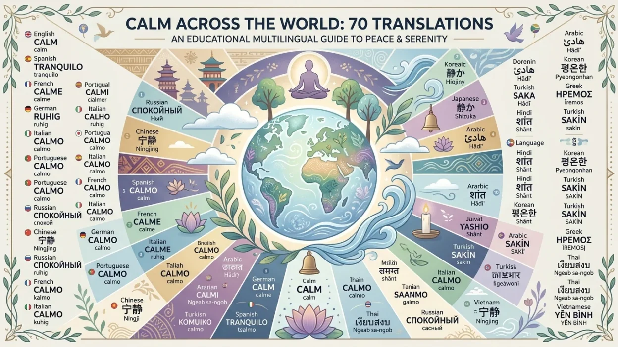 Calm in Different Languages