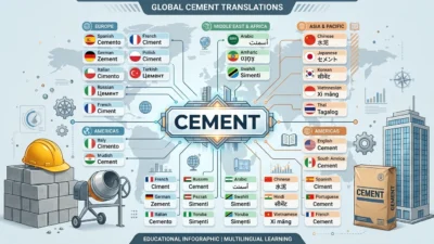 Cement in Different Languages