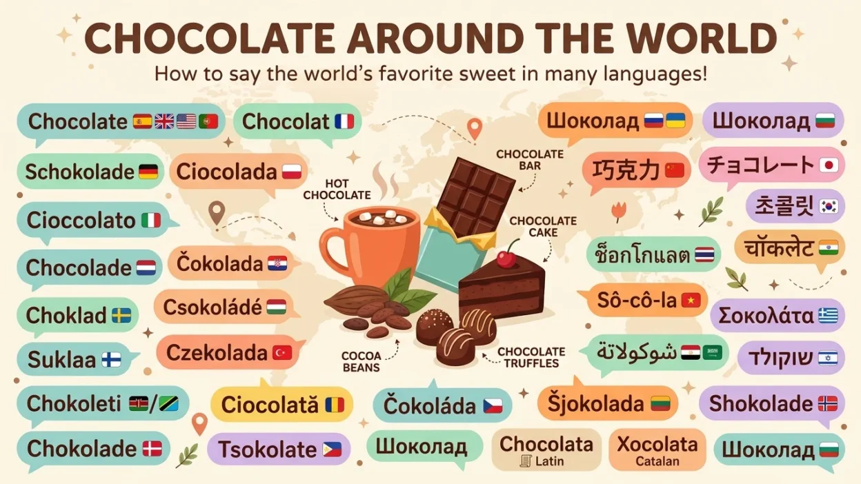 Chocolate in Different Language